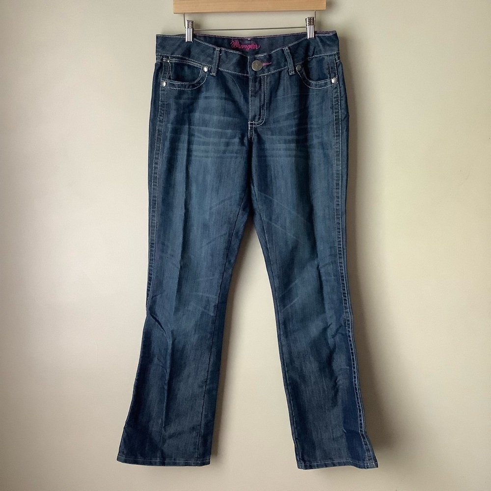 Wrangler Juniors Mid-Rise Bootcut Jeans Size 11/12x34